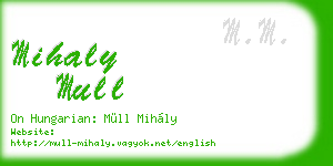 mihaly mull business card